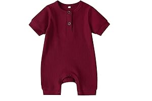 Adorable Maroon Baby Boy Outfit