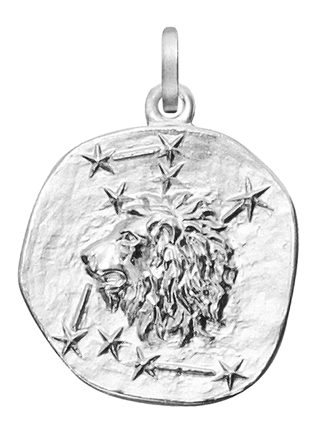 trendor Sternzeichen Löwe 925 Silber Anhänger Ø 16 mm 21218-08 | wunderschönes Schmuckstück für Damen und Herren, elegante Geschenkidee