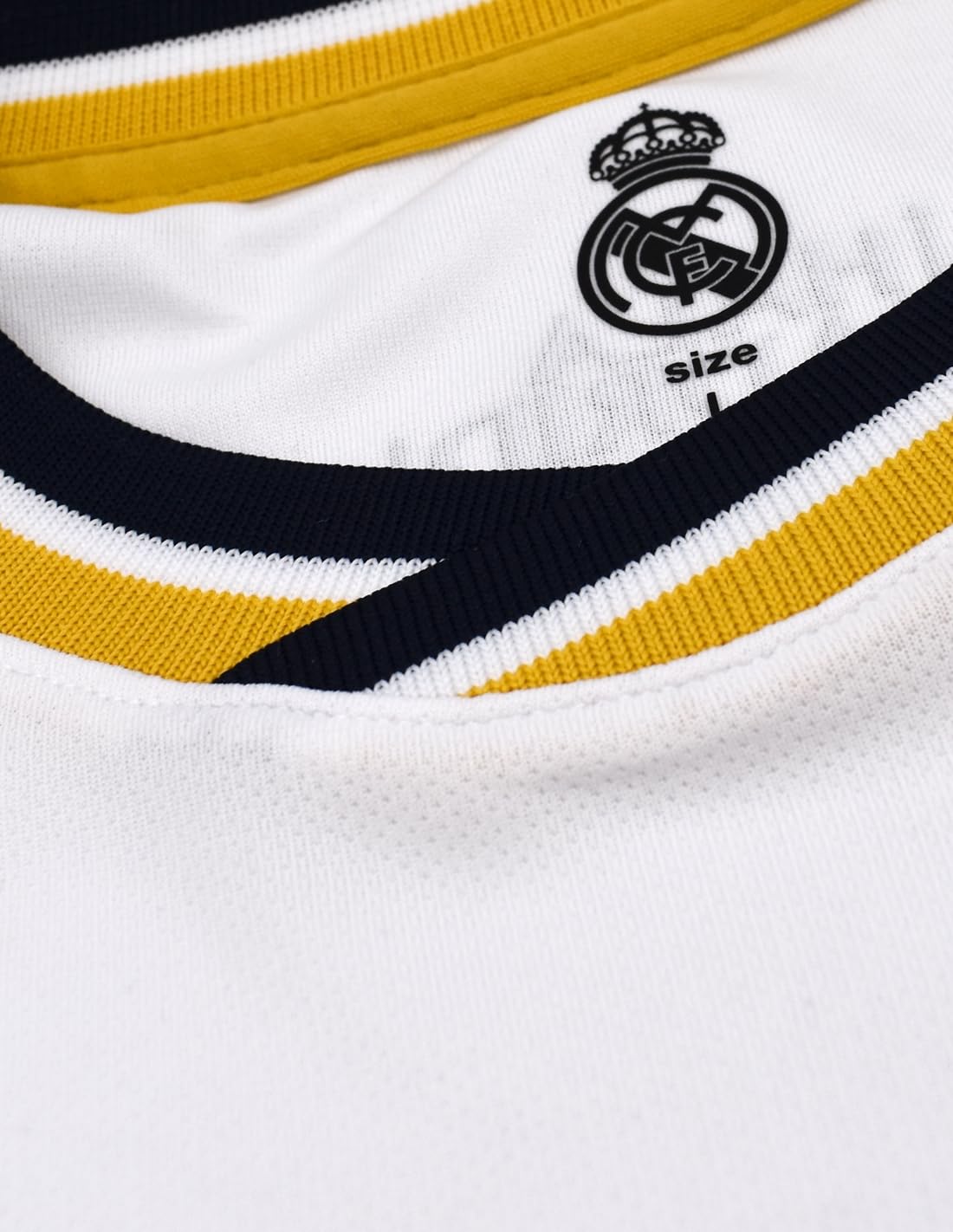 Real Madrid Set Bambino T-shirt e Pantaloni Prima Equipaggiamento Stagione 2023-2024 - Vini JR. 7 - Replica ufficiale con licenza ufficiale - Bambino
