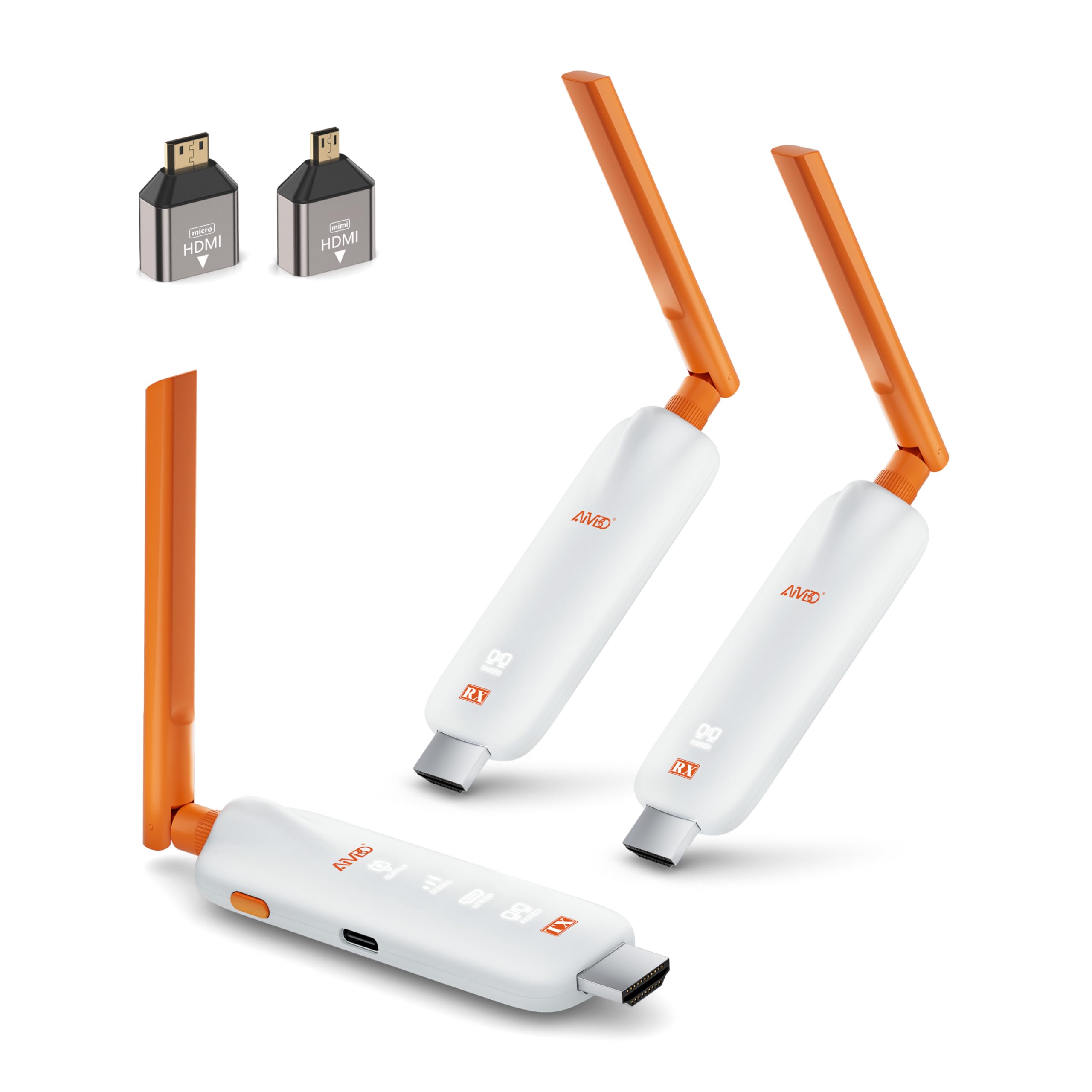 Amazon | ワイヤレスHDMI 送受信機 1TX+2RX HDMI 無線 LEDディスプレイ