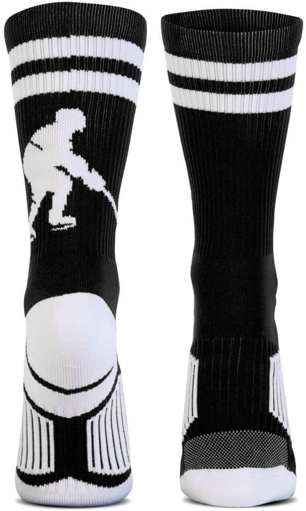 ChalkTalkSPORTS Hockey Performance Crew Socks - Youth & Adult - Multiple Colors - Mid-Calf Socks