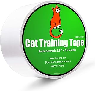 Anti-Scratch Cat Tape for Furniture - Stop Cat from Scratching Couch,Corners of Chair,Door Frame, Counter Top and Carpet,Clear Double Sided Tape for Cat Scratching Cat Training Tape 2.5" x 16 Yard