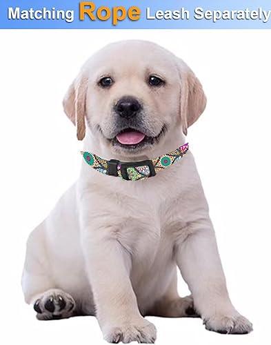 Miniatura 4 de Collar de perro, lindo collar de perro para perros pequeños, medianos y grandes, collares suaves personalizados ajustables para mascotas con hebilla