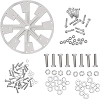 Vista 6 de DONSU Kit generador de turbina eólica de 600 W 12 V con 8 cuchillas, kit de generador de viento con controlador de carga, generador de energía