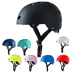 Bike Helmet 3 Sizes for Teenager Kids Youth Adults Bavilk Skateboard Helmet Adjustable Multi-Sport Bicycle Cycling Scooter Roller