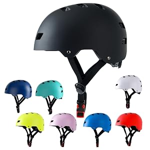 Bike Helmet 3 Sizes for Teenager Kids Youth Adults Bavilk Skateboard Helmet Adjustable Multi-Sport Bicycle Cycling Scooter Roller