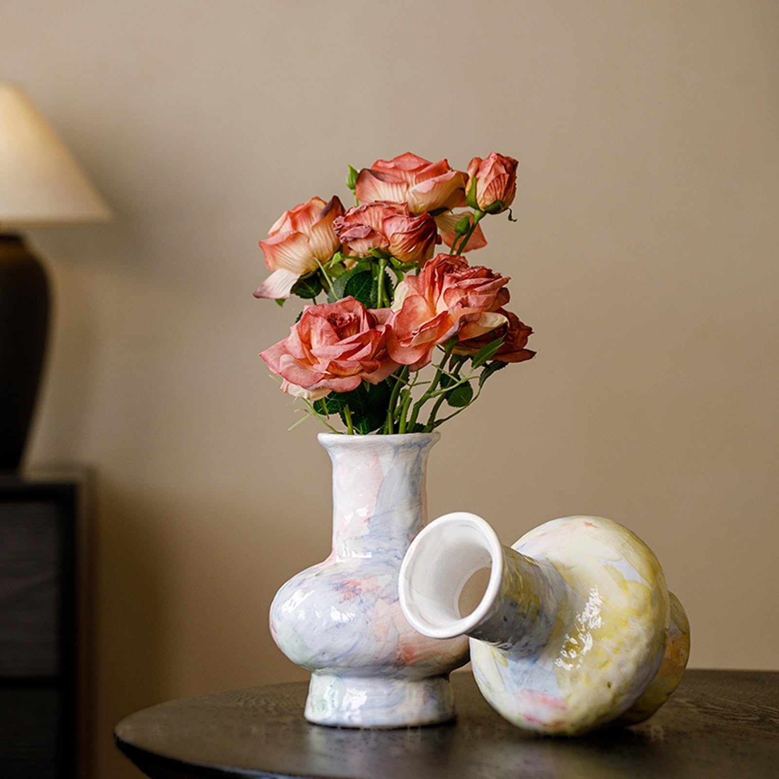Ceramiczne wazony na kwiaty do domu, salonu, stołu jadalnego, biura, wiejskiego Wystrój domu