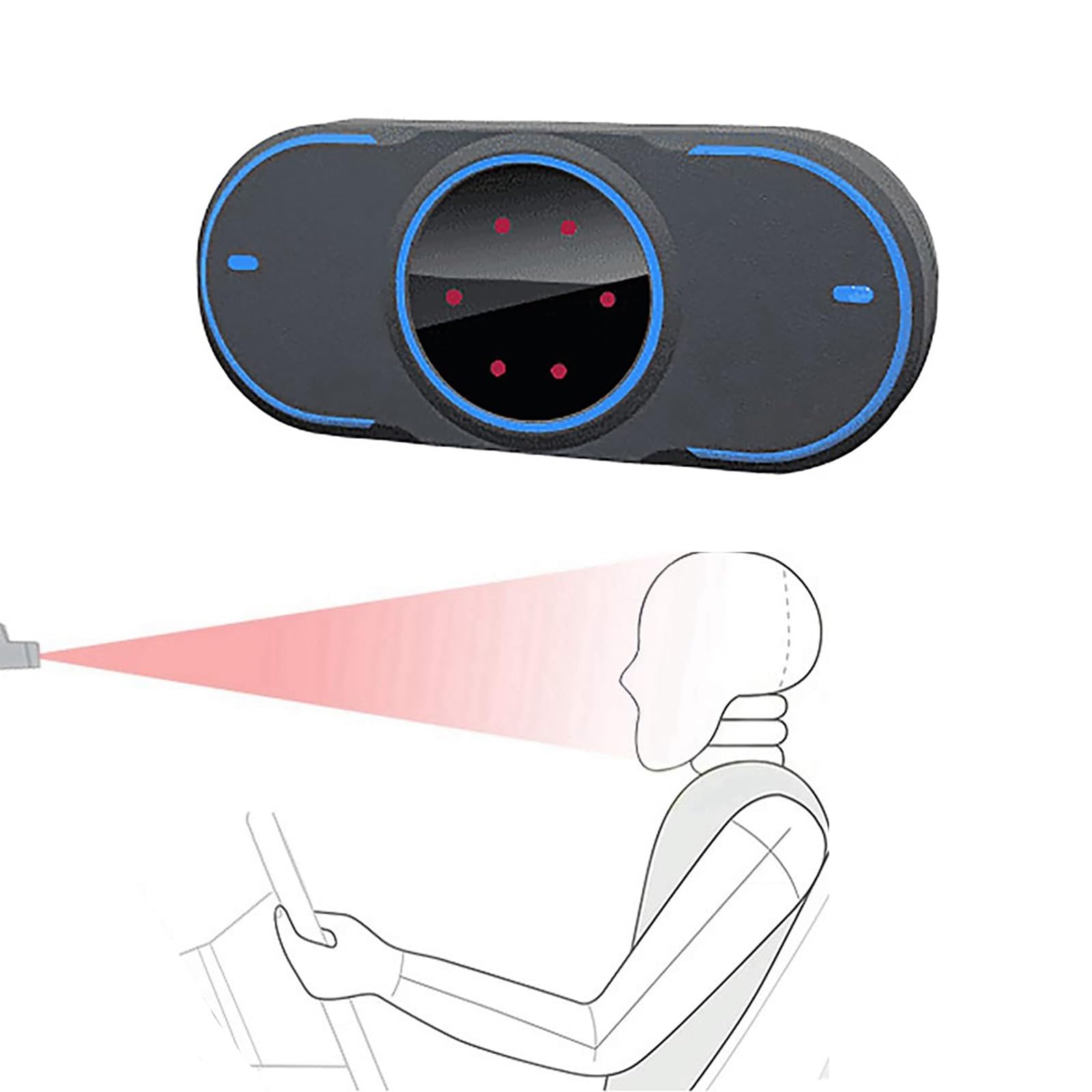 Dispositivo Di Allarme Per Stanchezza Del Conducente, Dispositivo Di Avviso Di Sicurezza Alla Guida Con Promemoria Continuo Ad Alta Voce, Monitoraggio Dell'allarme Anti-sonnolenza
