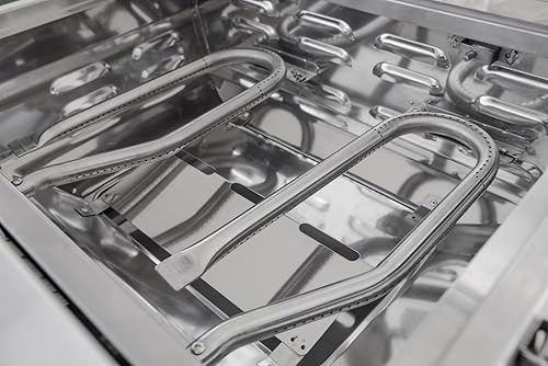 Miniatura 9 de Nexgrill Parrilla de gas portátil de acero inoxidable de 2 quemadores, 20,000 BTU, 251 pulgadas cuadradas de espacio de cocción, perfecta para