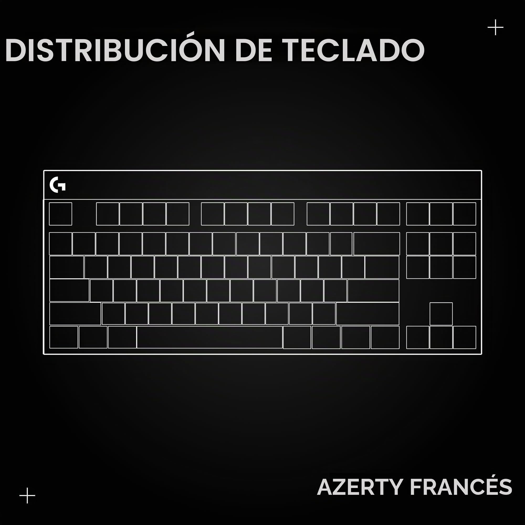 Logitech G PRO Teclado mecánico para gaming | Disposición AZERTY Francés - Negro
