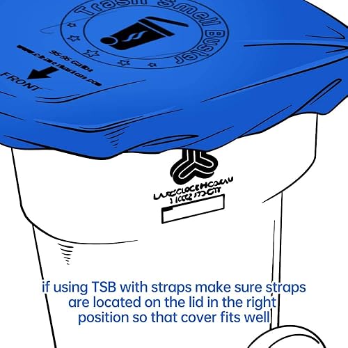 Miniatura 5 de Bolsa de basura de 64 galones con banda elástica con aroma a limón, duradera, sin productos químicos, 1 funda