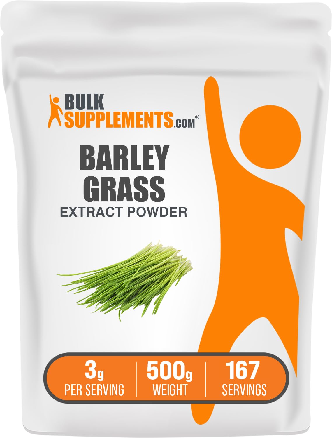 BulkSupplements.com Barley Grass Extract Powder - Barley Powder, Green Superfood Supplement, Barley Extract - Vegan-Friendly, 3g per Serving, 500g (1.1 lbs) (Pack of 1) 17.6 Ounce (Pack of 1)