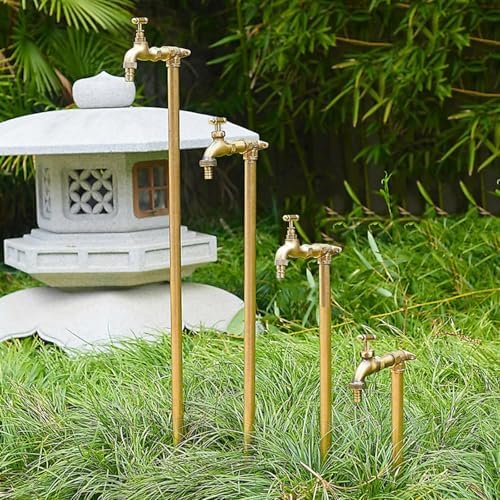 Freestanding Outdoor Water Column with Faucet - Anti-Freeze Hydrant for Garden Irrigation, Vertical Water Pipe for Courtyard & Landscape Use