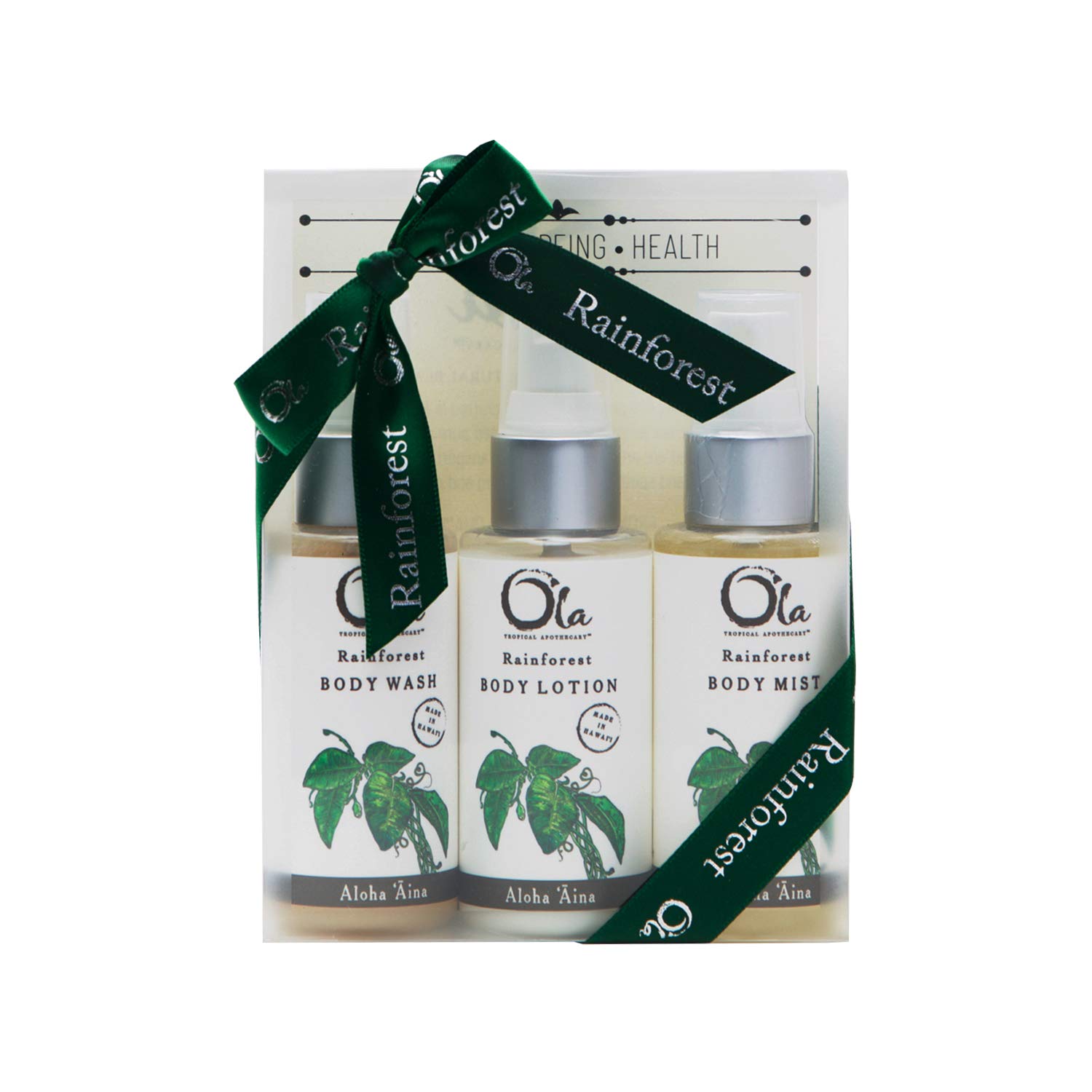 Ola Rainforest Gift Set - Body Butter, Deep Sea Mist, and Bath Ritual