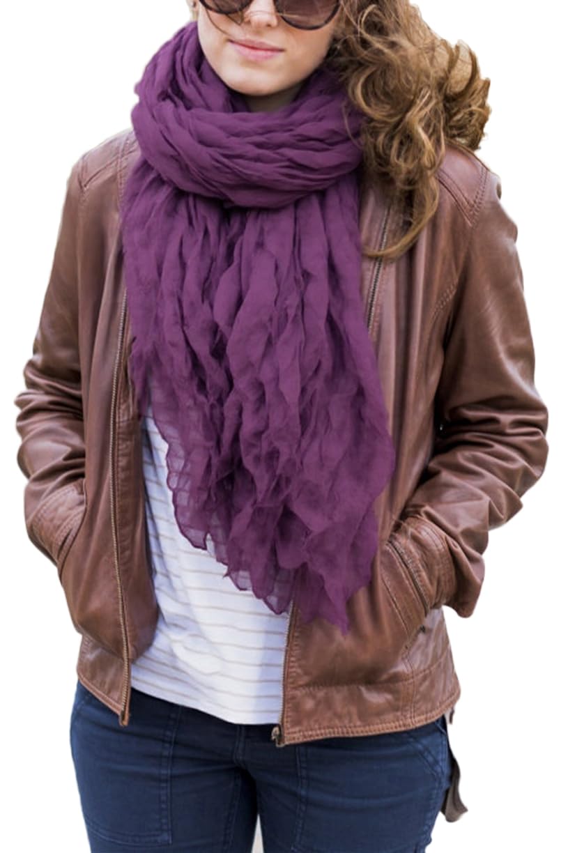 Christmas Gifts for Women Ladies Scarf: Womens Scarf for Women UK Winter Scarf Gifts for Her Mum, Ladies Scarves Secret Santa Gifts-for-Women Ladies-Gifts Xmas Stocking Fillers Womens Presents Purple