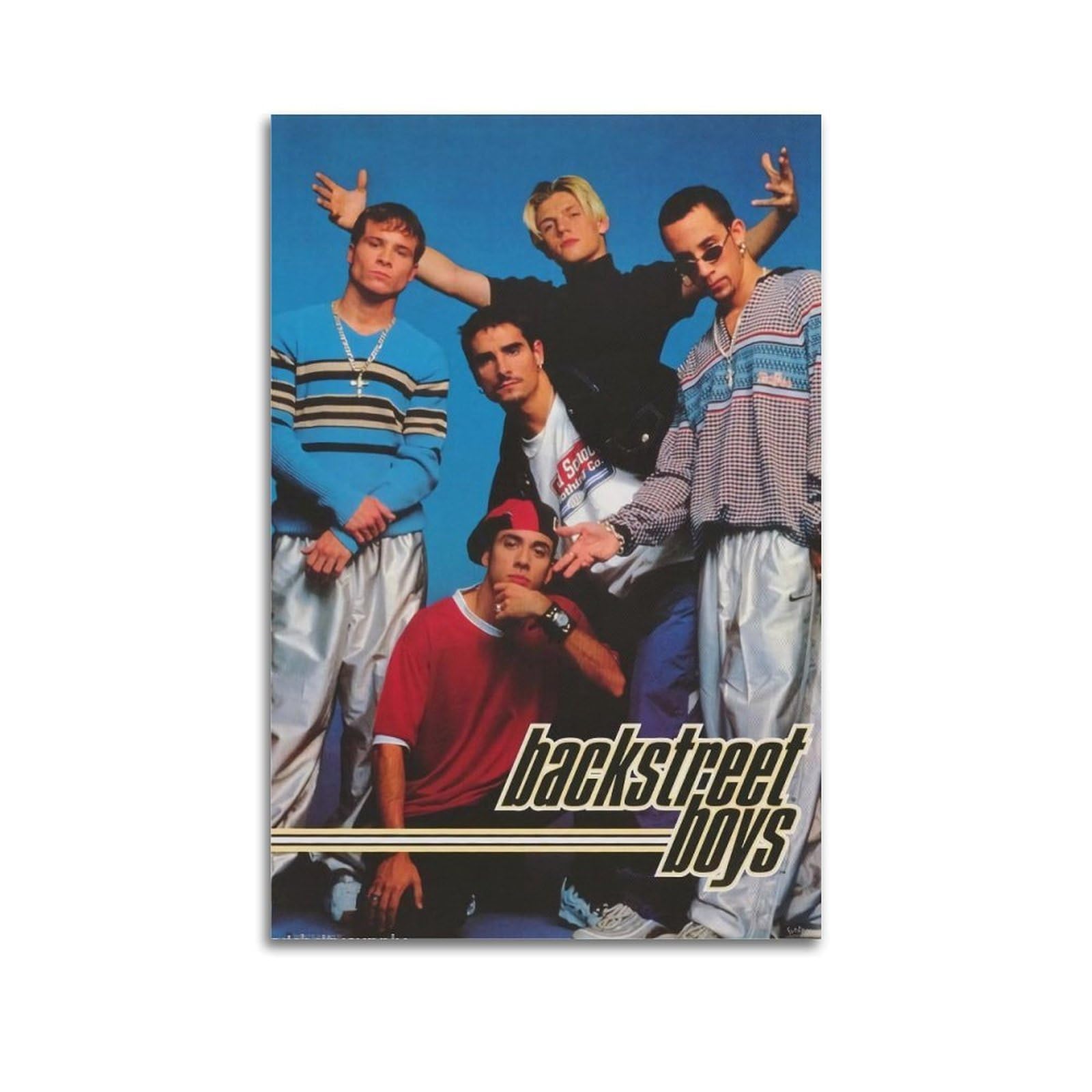 Bottlek Boys Unframe-Style Backstreet Album Millennium Canvas Wall Art Decor Living Room Modern Family Bedroom 12X18inch(30X45cm)