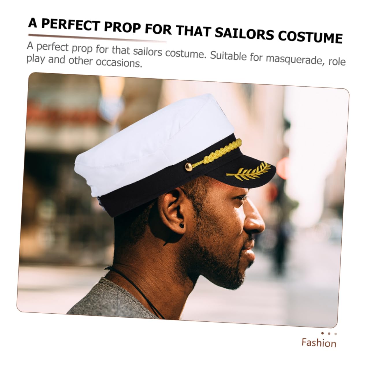 20 Pezzi Cappelli da Capitano Bianco in Cotone e Plastica, Facili da Abbinare per Cosplay, Festa e Mascherata