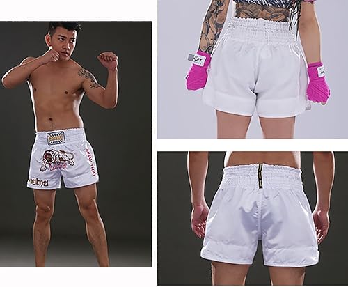 Miniatura 131 de Fluory - Pantalones cortos de lucha para muay thai, shorts de MMA, ropa de entrenamiento para lucha en jaula, grappling, artes marciales, kickboxing