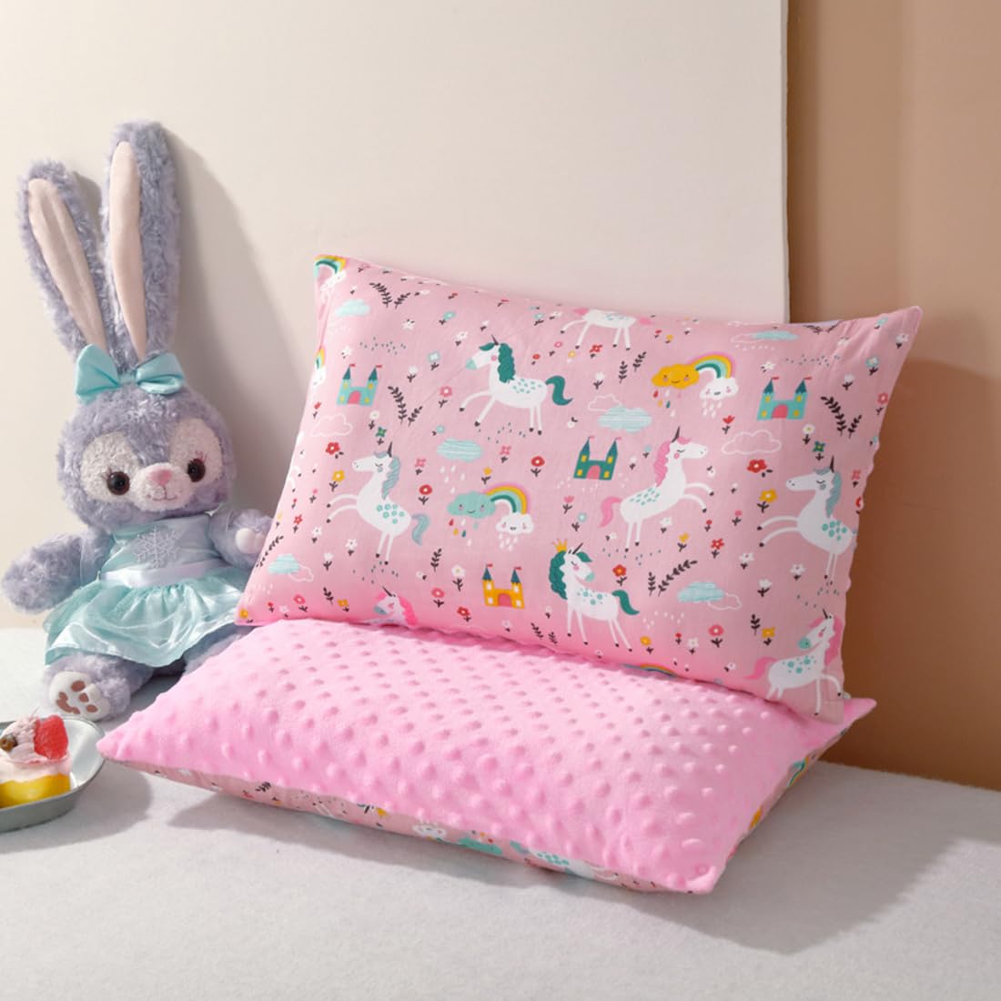 Federa cuscino per bambini 100% cotone 30x50cm 2 pezzi