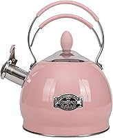 Vista 9 de Tetera Silbante de Acero Inoxidable, Tetera para Estufa de Inducción, Olla para Té de Ebullición Rápida para Calentar Agua 2.6 Cuartos
