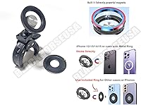 Vista 5 de Phone mount for Mercedes GLE GLC GLS EASY release holder CLAMP ON design for center console Magnetic, for iphone, for android, wireless