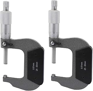 New Lon0167 2 Pcs Featured G-5 25-50mm Gauge reliable efficacy Outside Metric Micrometer 0.01mm Grad for Mechanist(id:10f 87 B-c 572)