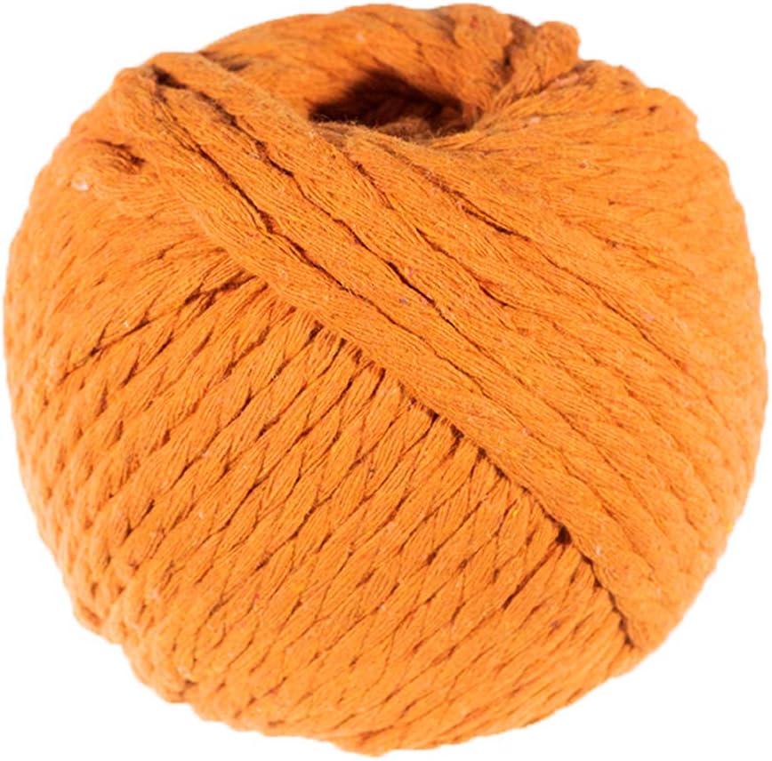 Craft County Natural Macrame Cotton Rope – Length of 50 Meters (Dark Chocolate, 5mm)