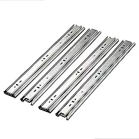 4 Corrediça Telescópica Light 35cm Zincada H35 Trilha Para Gaveta Armário Gavetas 30kg 2 Pares 350mm