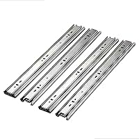 4 Corrediça Telescópica Light 35cm Zincada H35 Trilha Para Gaveta Armário Gavetas 30kg 2 Pares 350mm