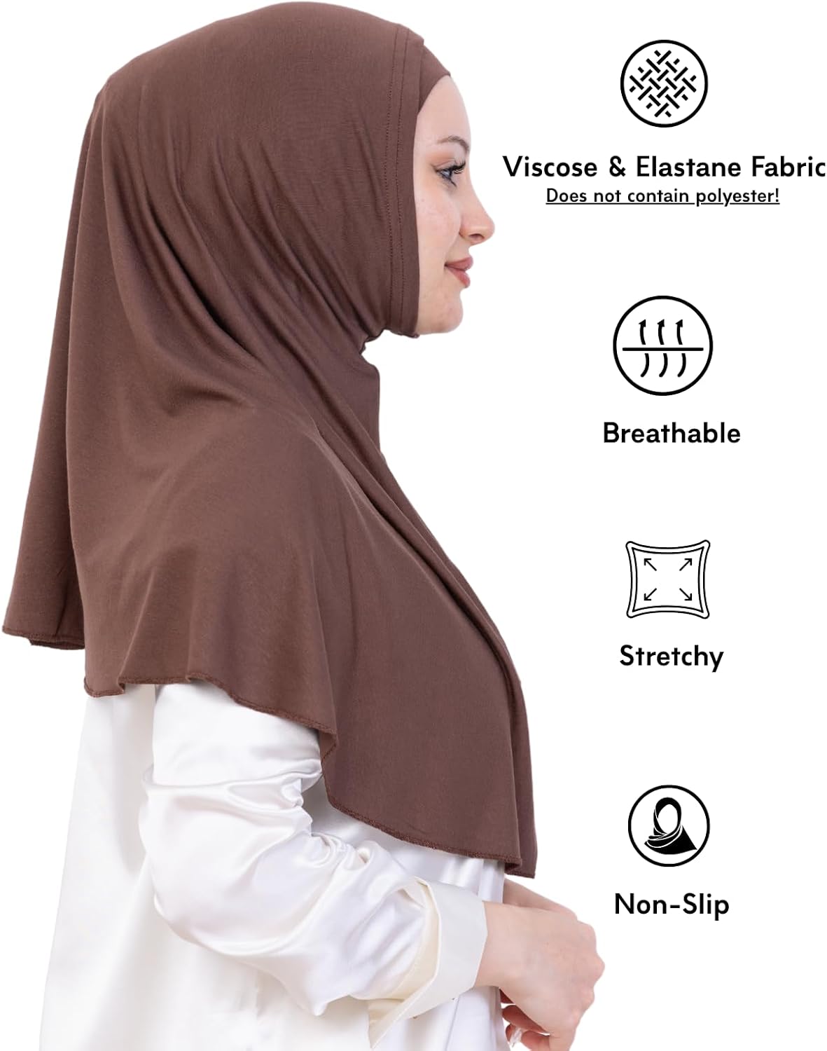 Prien Instant Hijab For Women, Muslim Long Scarf, Undercap Turban Set, Turkish Islamic Clothing, Prayer Clothes For Abaya - Image 6