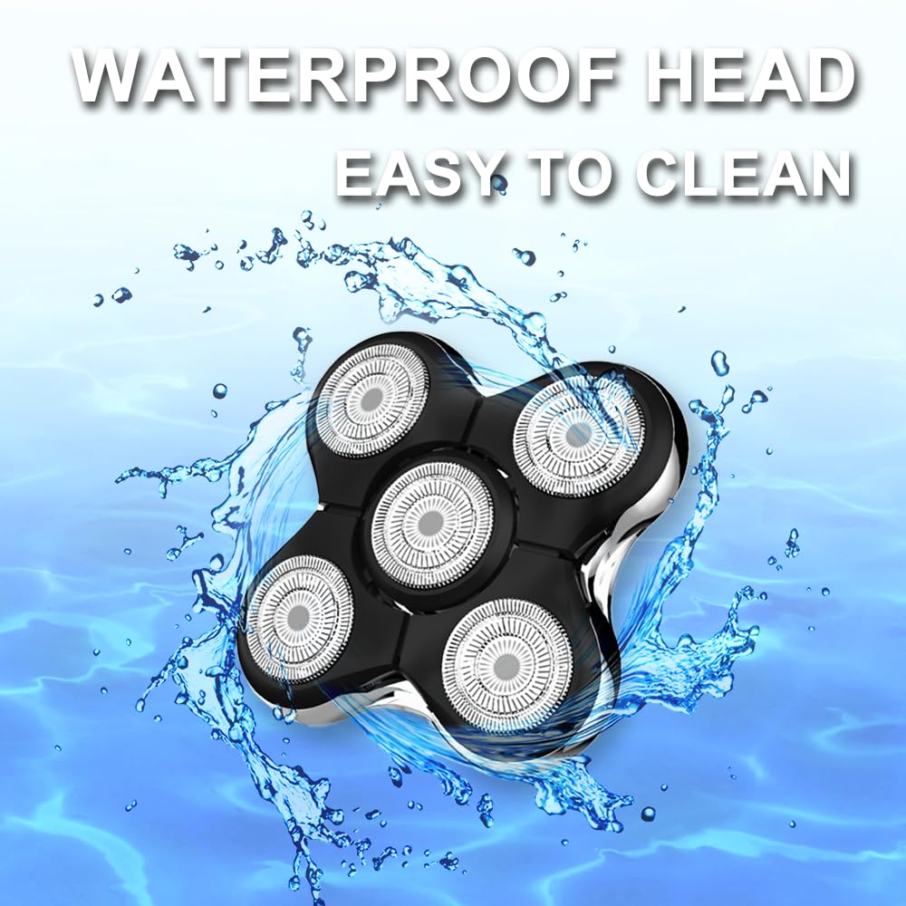 XR7000 Replacement Heads for Re-mington Head Shaver, 5 Rotary Blades Replacement Cutter Head, Compatible with Re-mington XR7000, Restores Shaving Performance, Easy to Install (3 Packs)