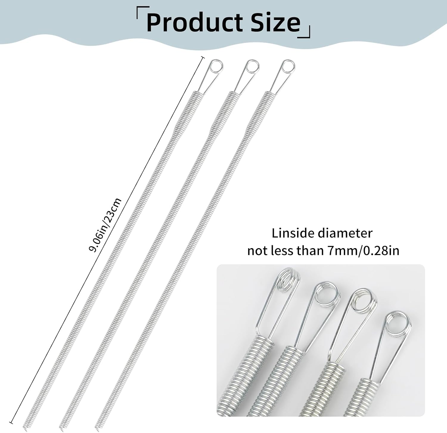 6 Pcs Spring Drawstring Threader,Metal Flexible and Elastic Drawstring Threader Tool DIY Rope Threader Clip,String Replacement Tool for Sweatpants, Jackets,Hoodies,DIY Sewing Aid