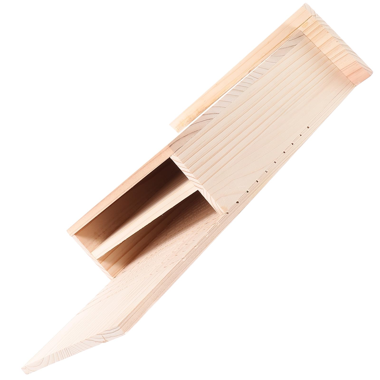 PartyKindom Nichoir à Chauves-Souris en Bois Beige Fait Main, Abri Extérieur Pratique pour Jardin et Cour, Service Sûr et Fiable