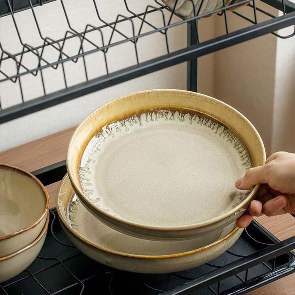 Plato redondo Ceic de 8.5 pulgadas, plato hondo versátil para servir, comer y entretener, ideal para platos especiales en casa o restaurantes