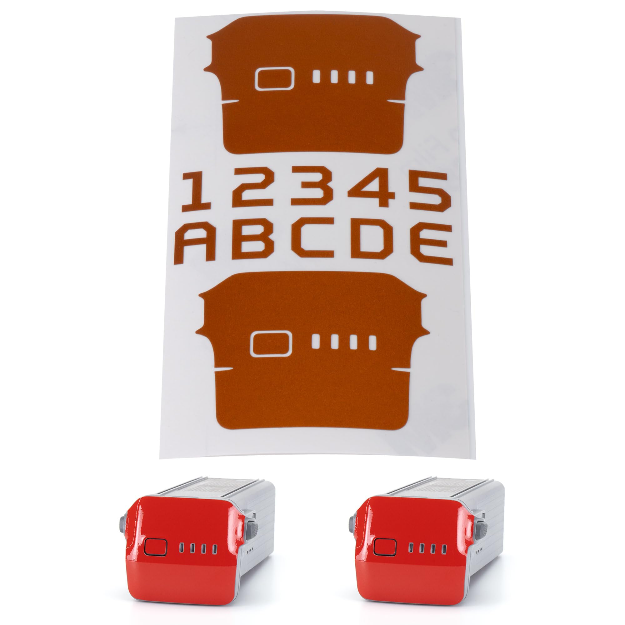 WRAPGRADE Skin Stickers Compatible with DJI Air 3 | Two Batteries (Butterfly Copper)
