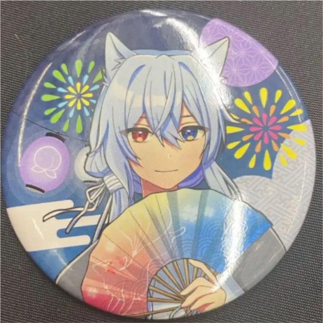 Amazon.co.jp: どぬく カラフルピーチ 真夏の桃祭りc缶バッジ スカイ