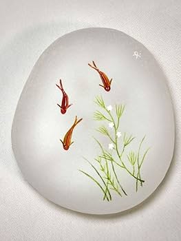 Amazon.co.jp: 石文鎮 久保裕子 サクラ柄 桜 さくら ガラス