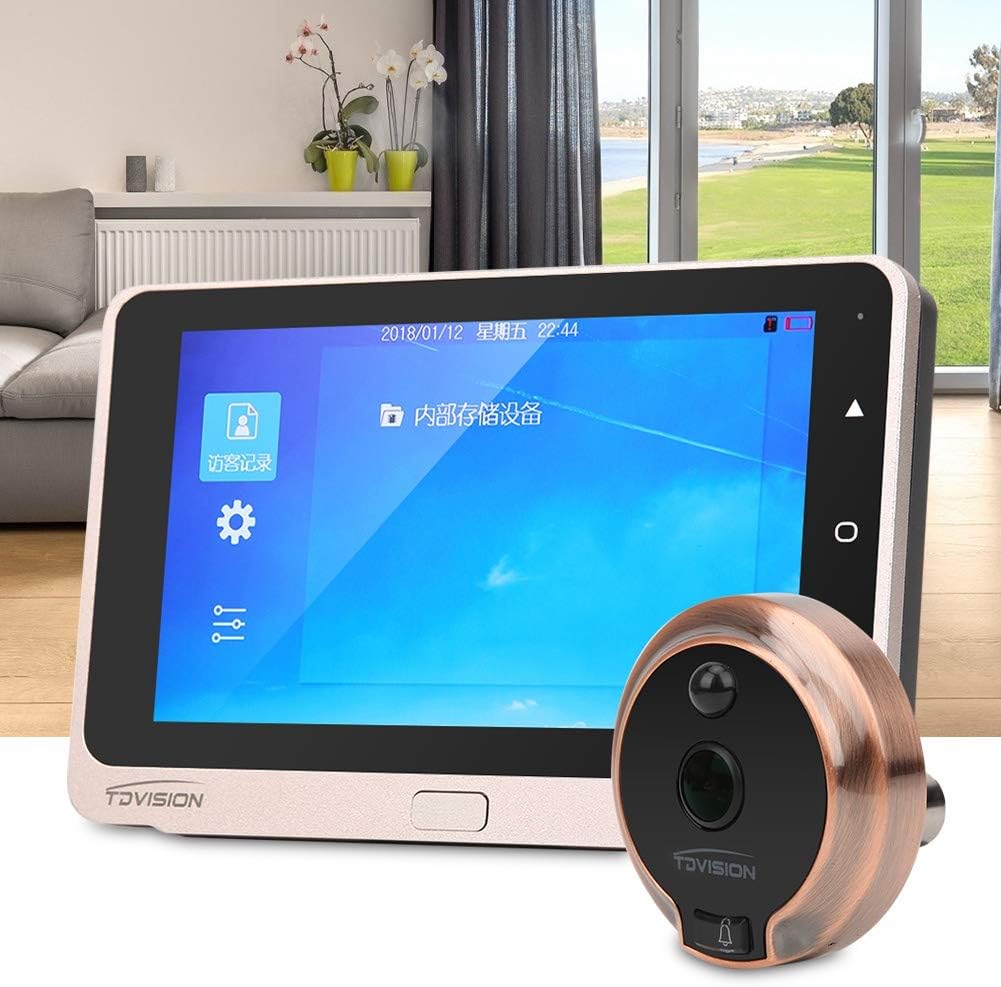 Exclusive Special 5'' inch OLED Screen Video Doorbell with Camera Digital Door Peephole Viewer Electronic Visual Cat's Eye with IR Night Vision/Motion Detection/Automatic Photo Video Taking/160° Wide-Angle Lens