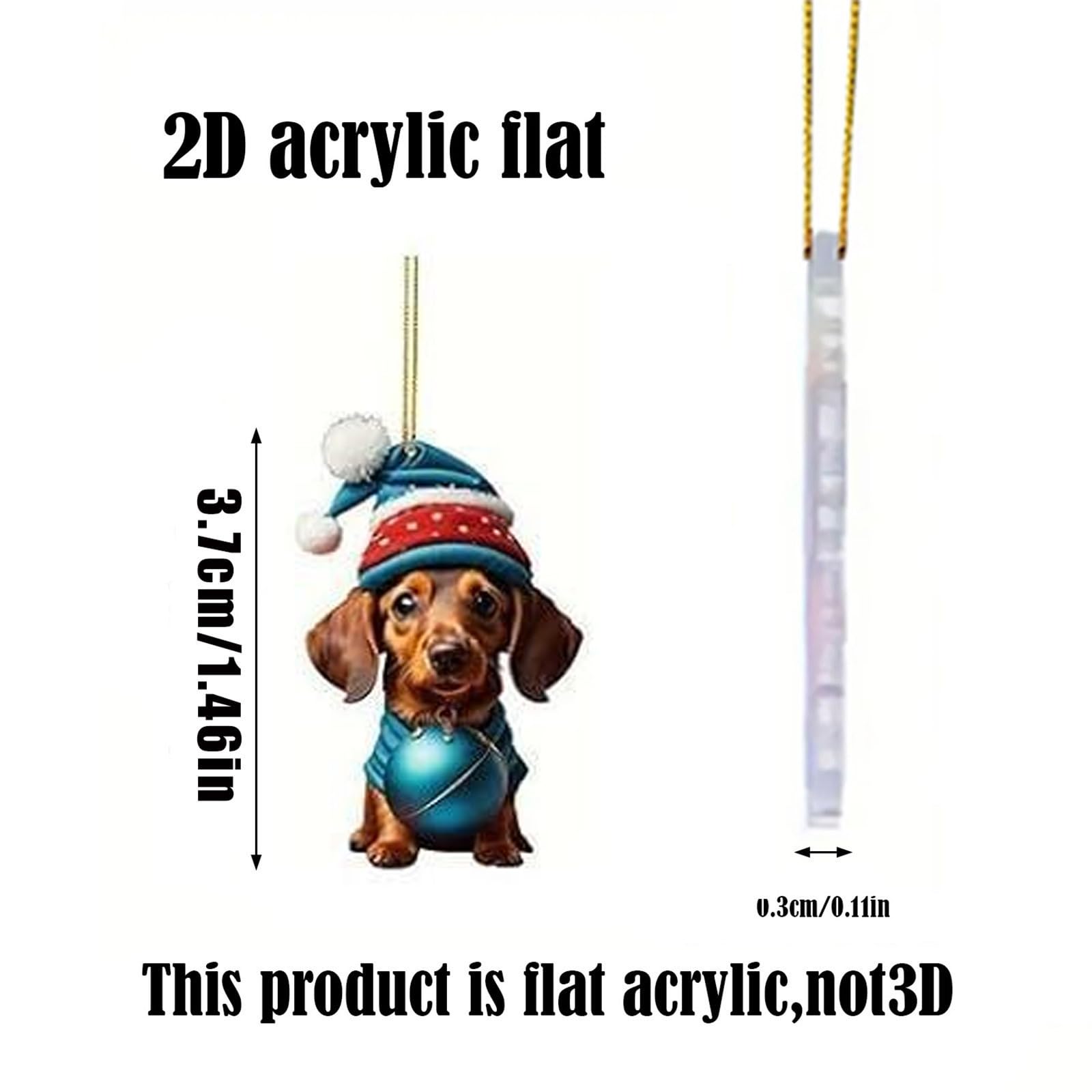 AYNKH 2024 Christmas Holiday Advent Calendar, Funny Animal Advent Calendar, 2D Ornament Advent Calendar - Image 2