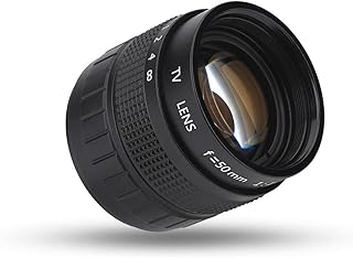 Closed Circuit Lens 50mm TV Lens 50mm Camera Lens 50mm f/1.4 Closed Circuit TV Television Lens Photography Camera Accessory