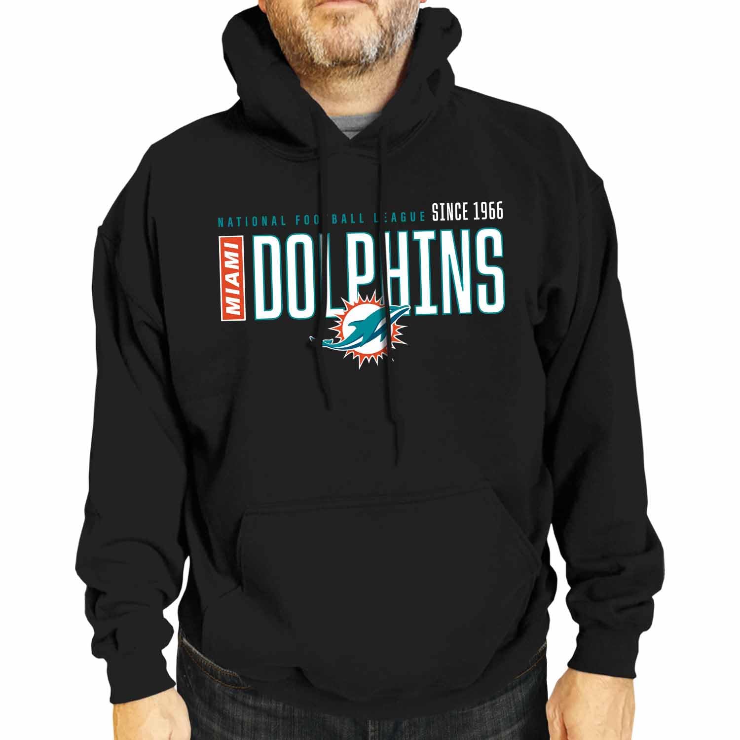 Team Fan Apparel Unisex Black Nfl Adult Modern Endzone Soft Fleece Hooded Sweatshirt, Officially Licensed Football Hoodie, Xxxxl