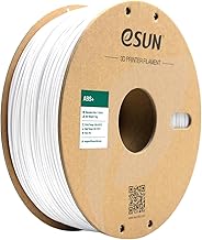 eSUN Filamento ABS+ 1.75mm, Filamento per Stampante 3D ABS Plus, Precisione Dimensionale +/- 0.05mm, Bobina da 1kg (2.2 libbre) Filamento per Stampa 3D per Stampanti 3D, Bianco Freddo
