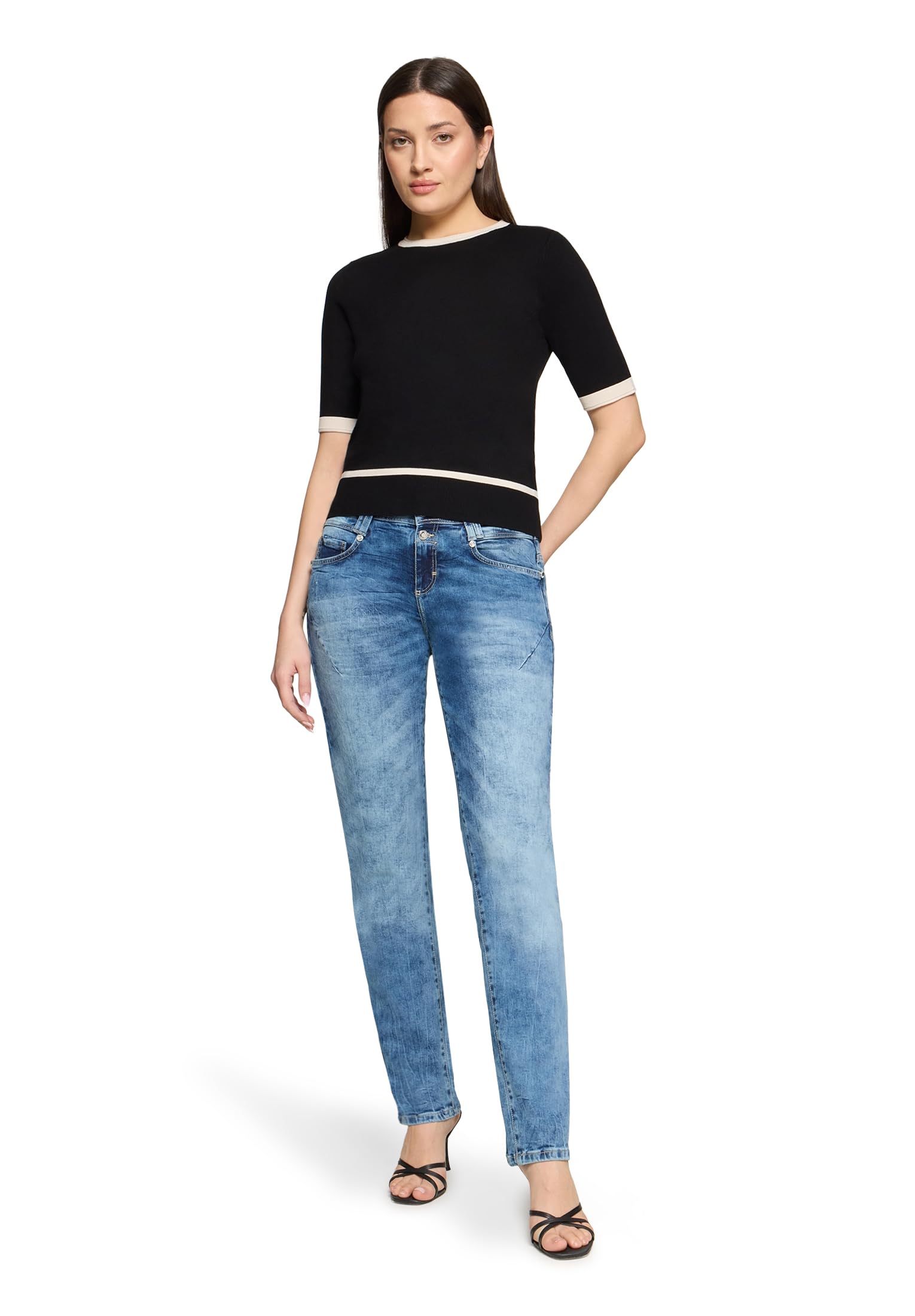 Betty Barclay Damen Hose Jeans Blue Denim