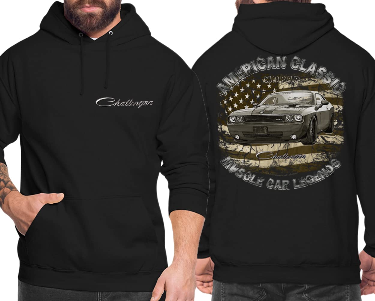Classic Modern Muscle car Shirt Challenger V8 US car kompatibel Dodge