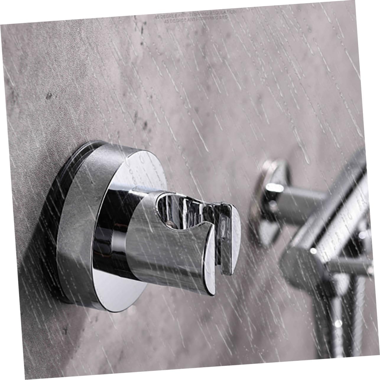 Xlandalyuefa Silver Adjustable Shower Head Holder 1Pc Handheld Suction Cup Stand Bracket(Silver)
