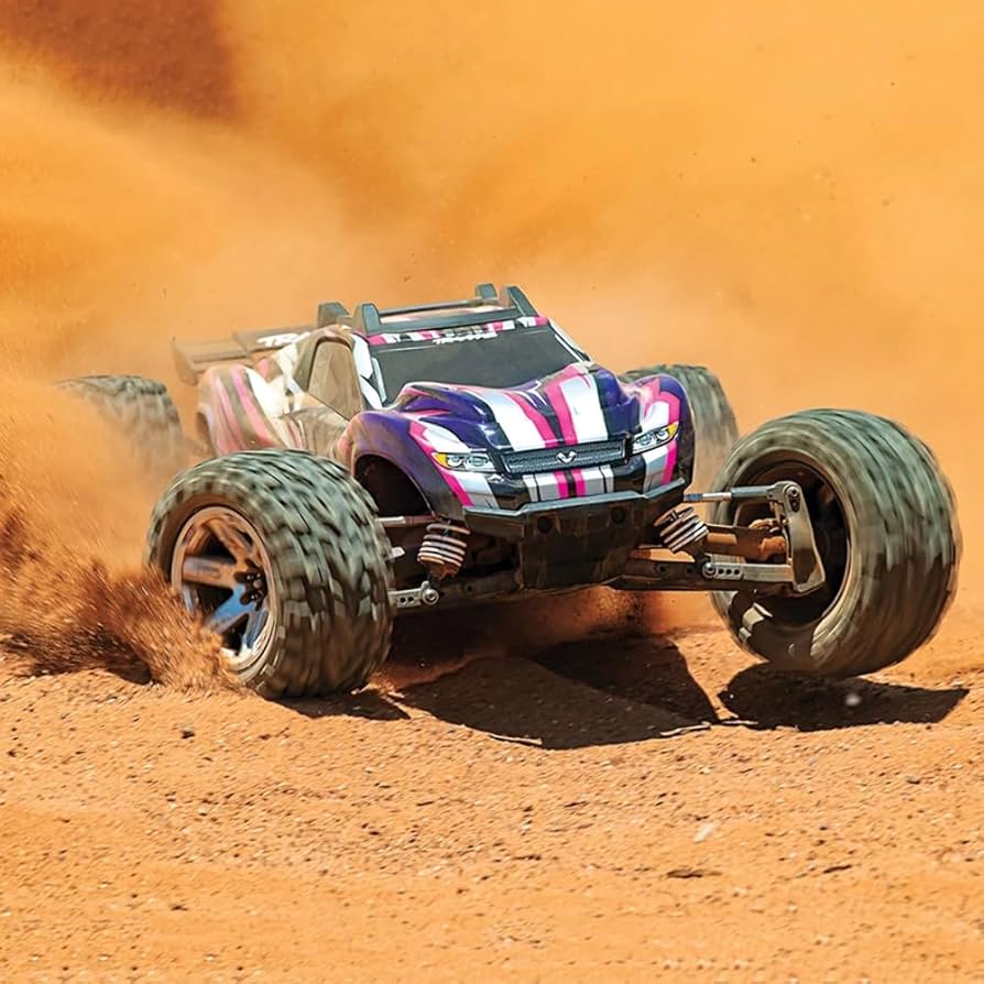 Amazon.com: Traxxas 670764PINK Rustler 4x4 Vxl: 1/10 Scale