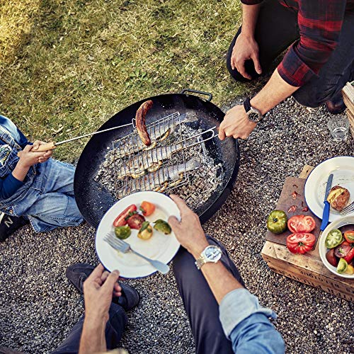 Fourchette à griller rétractable de 65,4 cm avec manche isolant pour cuisson parfaite - 5