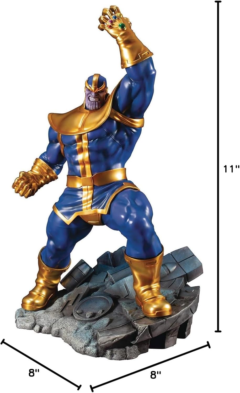 Kotobukiya Marvel Universe Avengers Series: Thanos Artfx+ Statue, Multicolor, Model:KTMK251