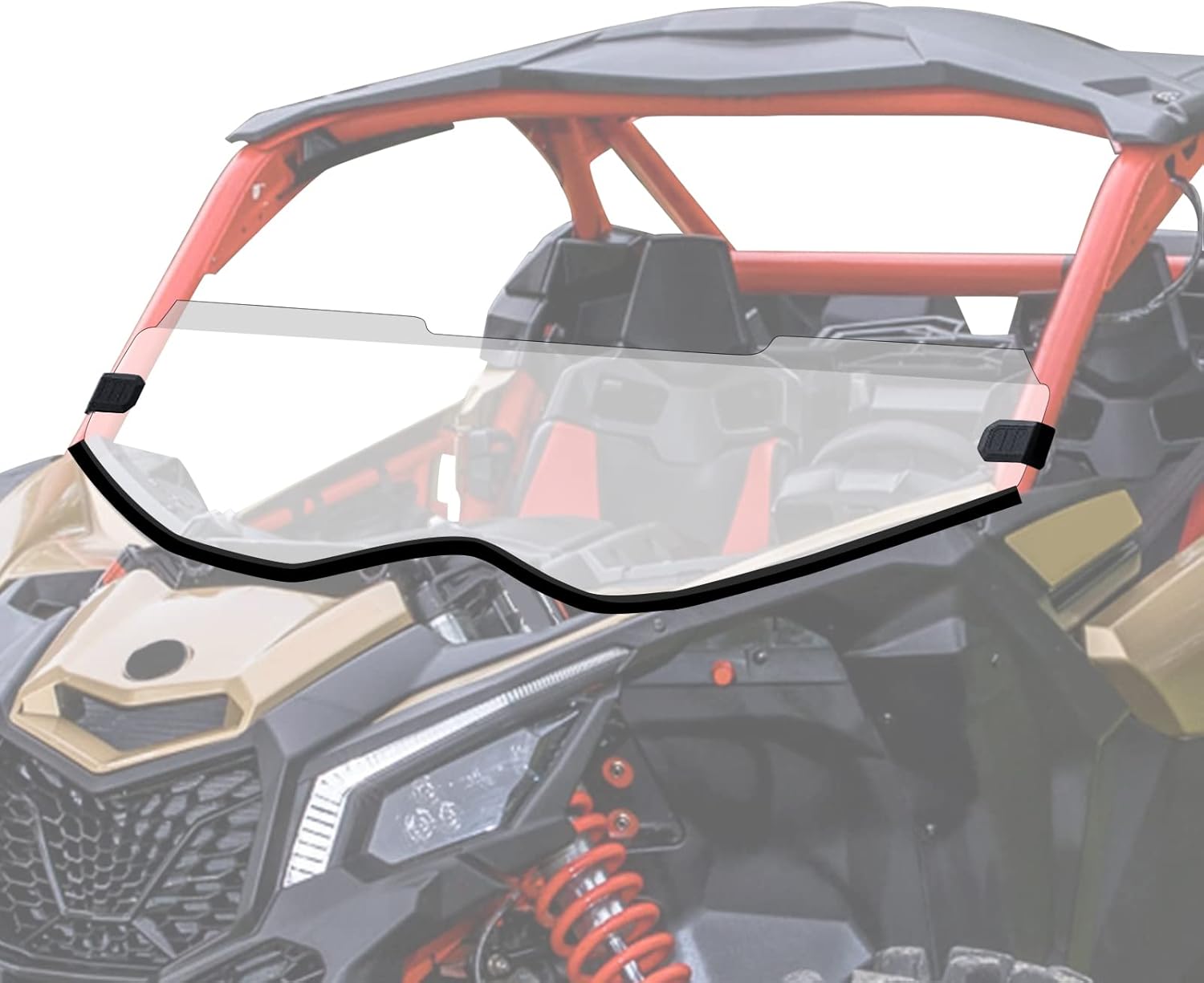 StarknightMT Maverick X3 Half Windshield - Scratch Proof X3 Windshield Compatible with Can Am Maverick X3 900 XRS XDS Turbo R Max 2017-2025, Heavy-Duty Polycarbonate Maverick X3 Windshield