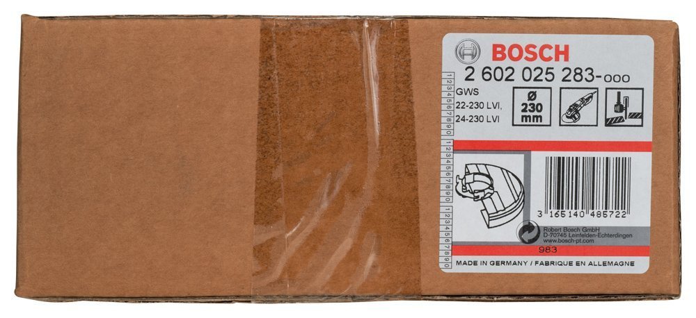 Bosch Professional 1x Pokrywa ochronna z pokrywą do cięcia ściernicą, z mocowaniem śrubowym (Ø 230 mm, Osprzęt do małych szlifierek kątowych)